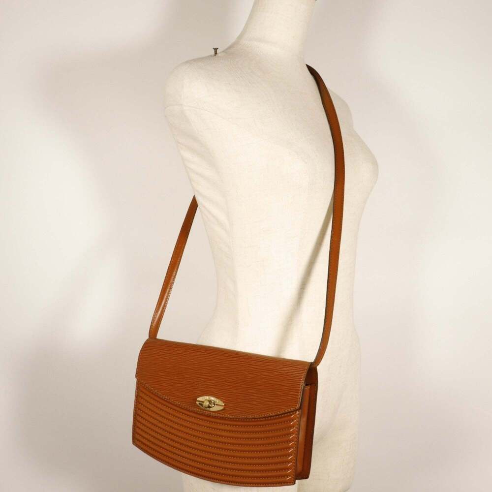 LOUIS VUITTON Authentic Brown Leather Shoulder Bag - Picture 13 of 13